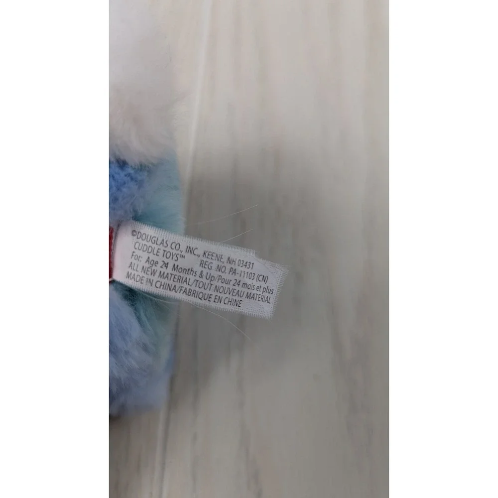Douglas Cuddle Toys Plush Small Blue Tie Dye Bunny Rabbit 9769GB